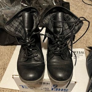 Rock & Candy Foldover Combat Boots